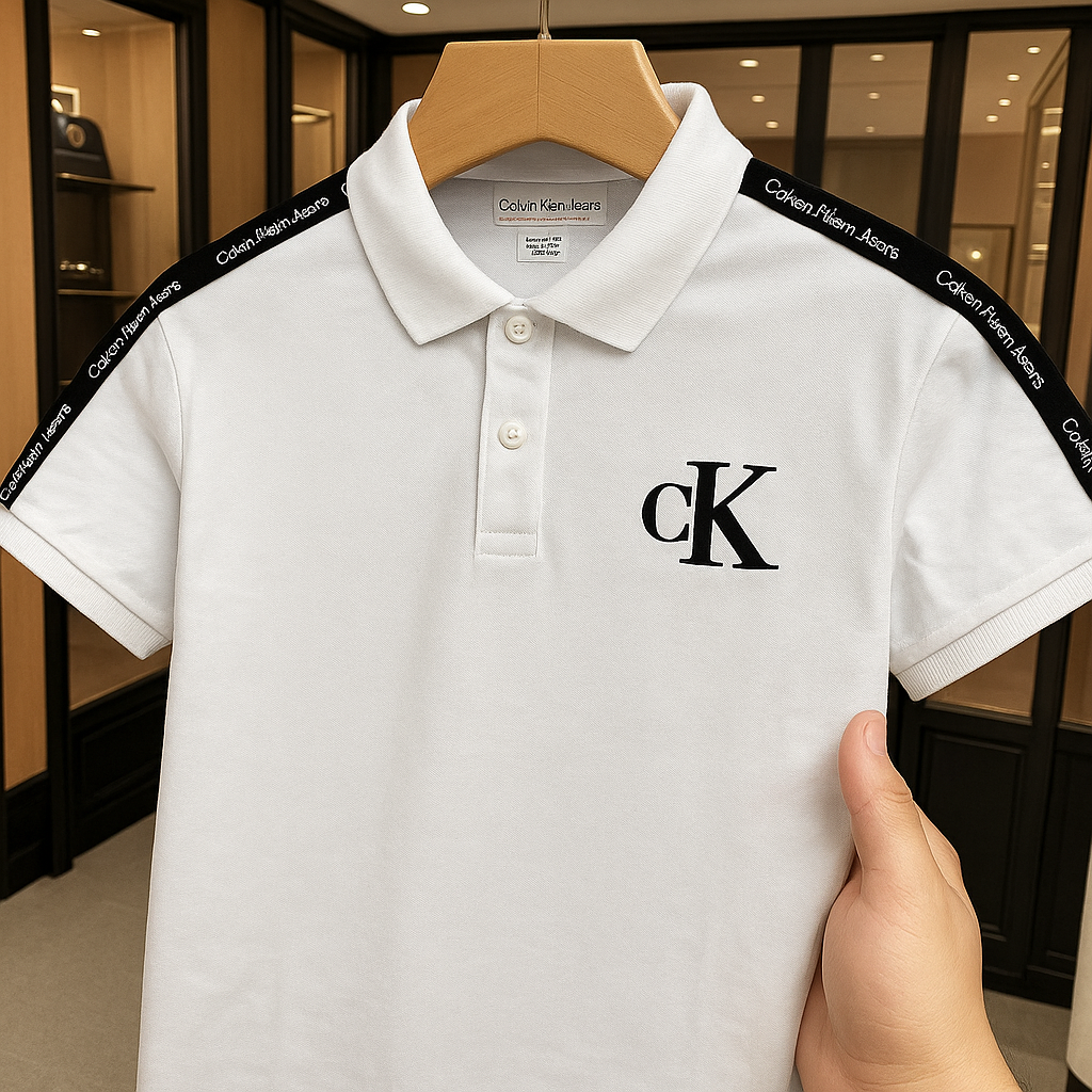 Mens Casual Polo Shirt-White