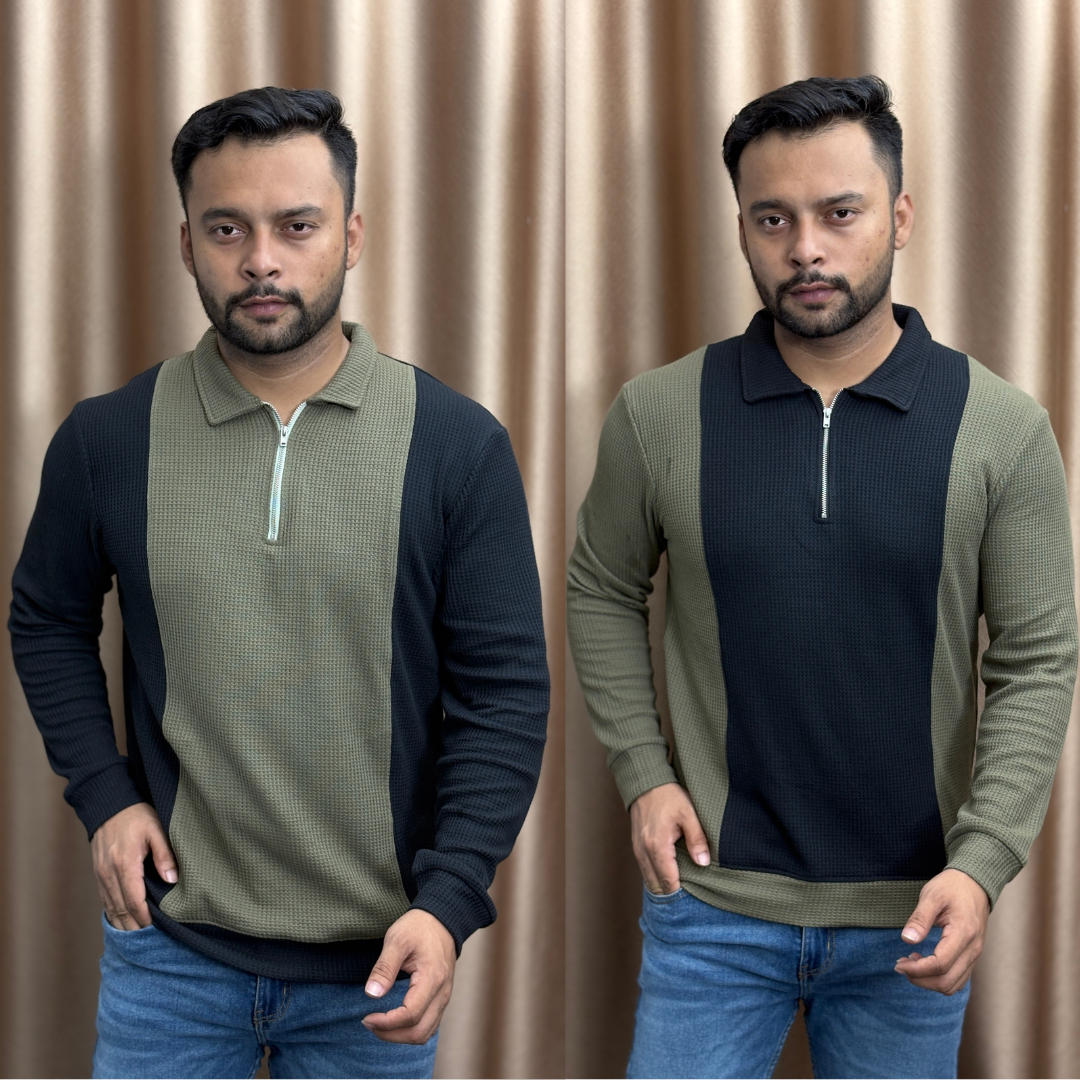 Smart Casual Half-Zip Sweatshirt for Men Combo- SW2