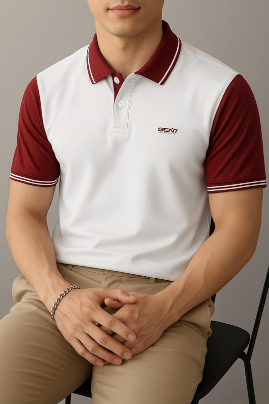 Crimson Collar Polo