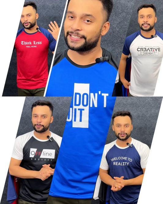 মাত্র ৯৯০ টাকায় ৫  পিস T-Shirt Combo